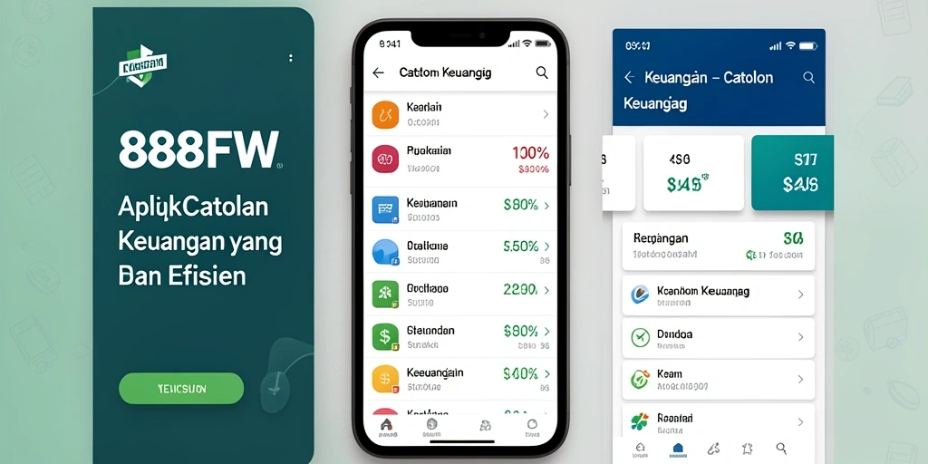 Tampilan antarmuka pengguna 888FW yang intuitif dan mudah digunakan.