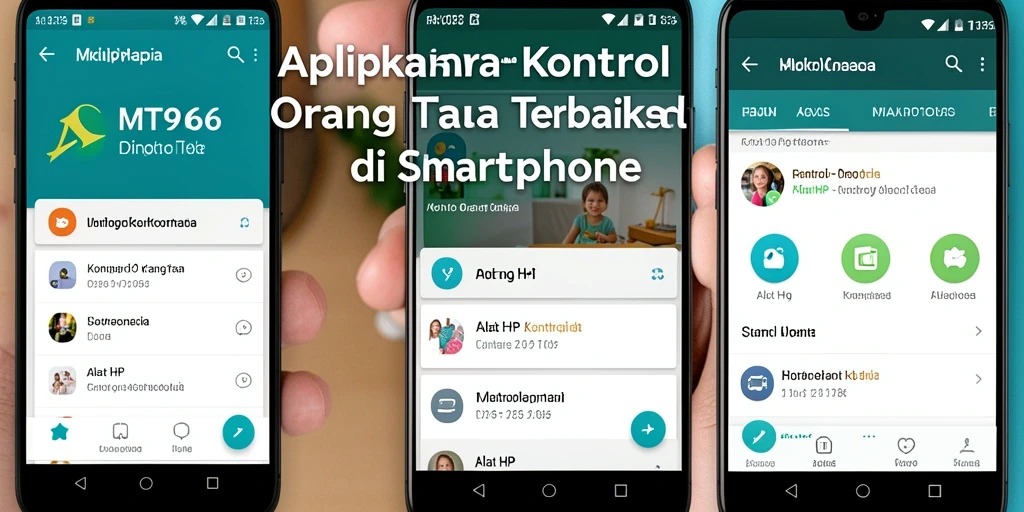 Tampilan antarmuka aplikasi Kontrol Orang Tua yang mudah digunakan.